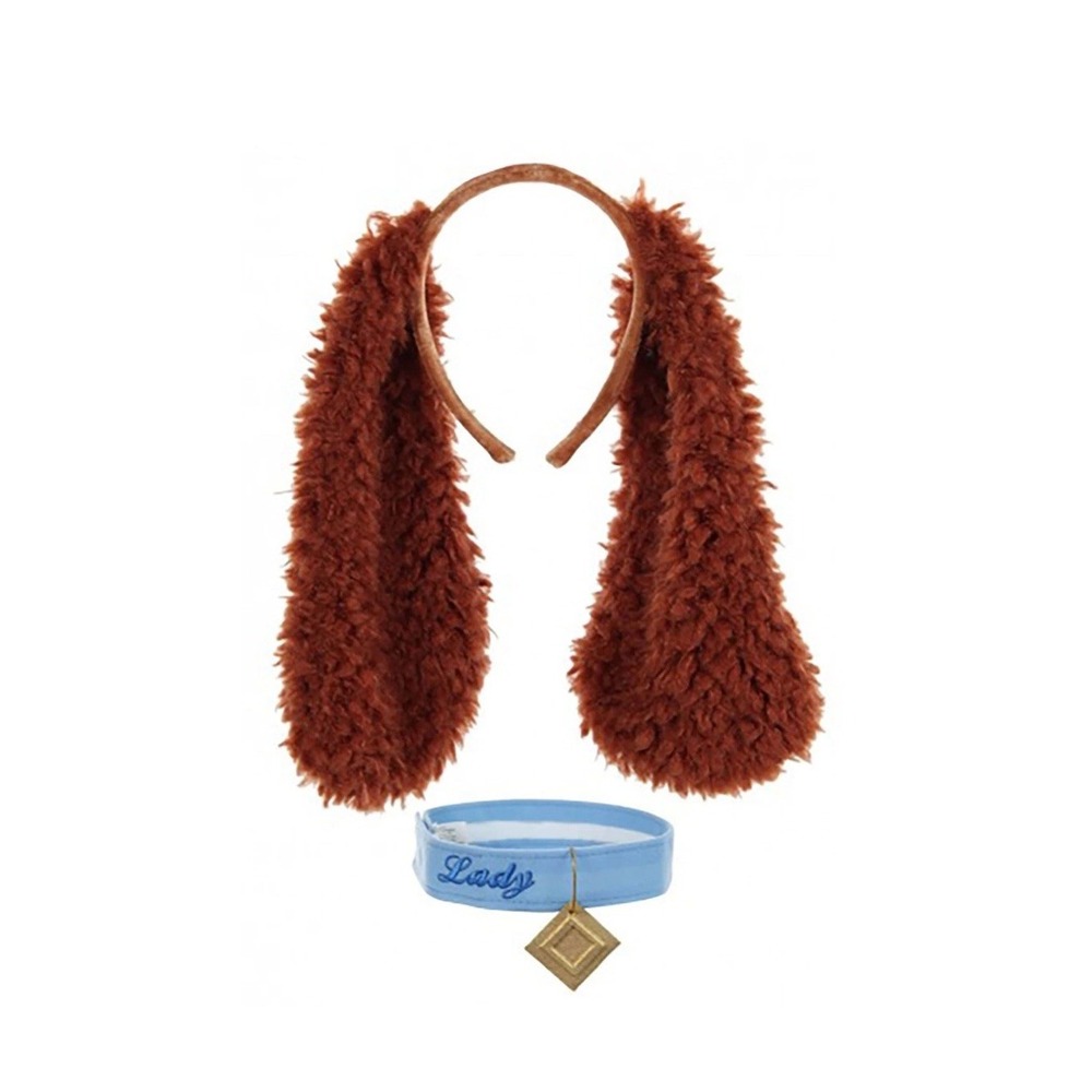 FUN Costumes Lady and the Tramp Lady Ears Headband and Collar Kit Disney Cosplay